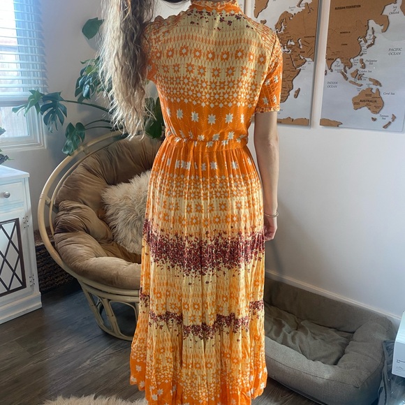 Free People Orange Boho Maxi Dress - Picture 4 of 9